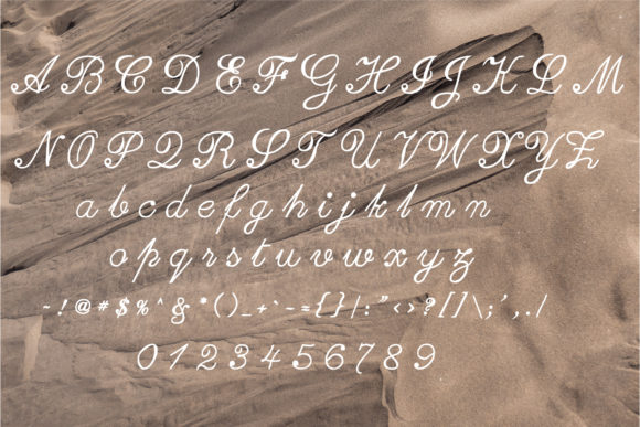 Butterfly Font Poster 2