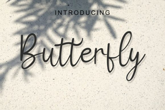 Butterfly Font Poster 1