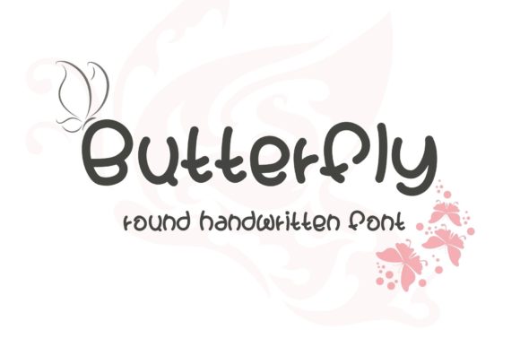 Butterfly Font Poster 1