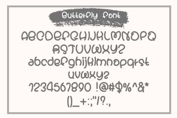 Butterfly Font Poster 9