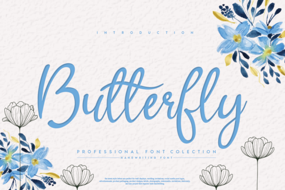 Butterfly Font Poster 1