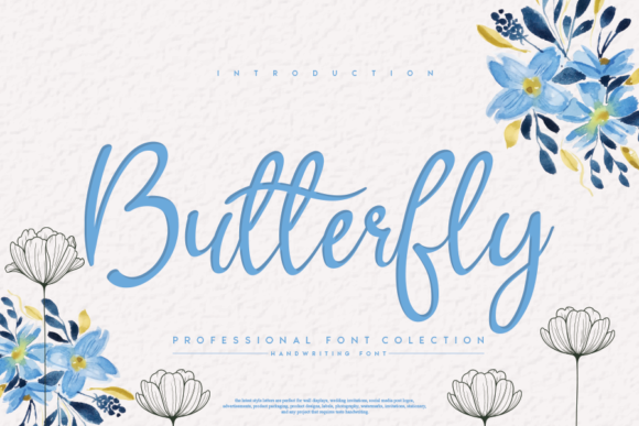 Butterfly Font Butterfly Font Poster 1