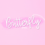 Butterfly Font Poster 1