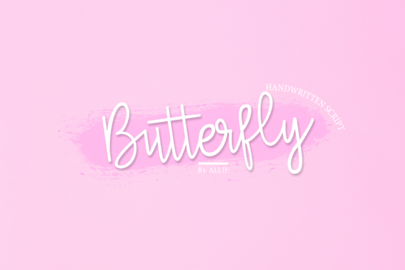 Butterfly Font Poster 1