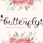 Butterfly Font Poster 1