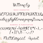 Butterfly Font Poster 8