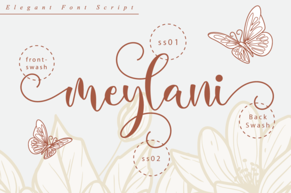 Butterfly Garden Font Poster 6