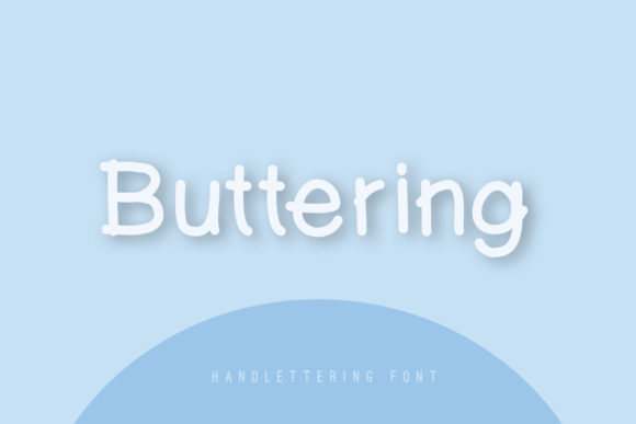 Buttering Font Poster 1