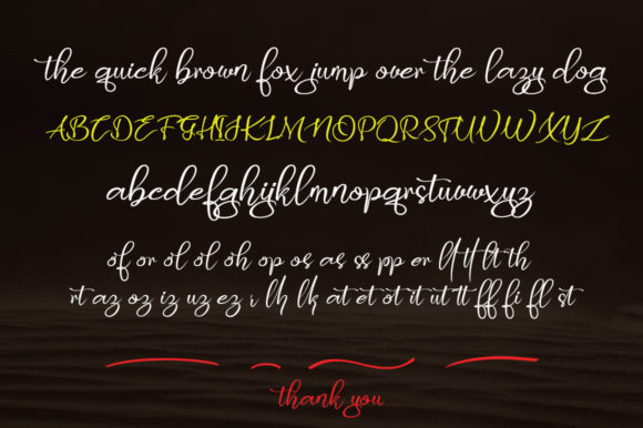 Butterly Script Font Poster 6