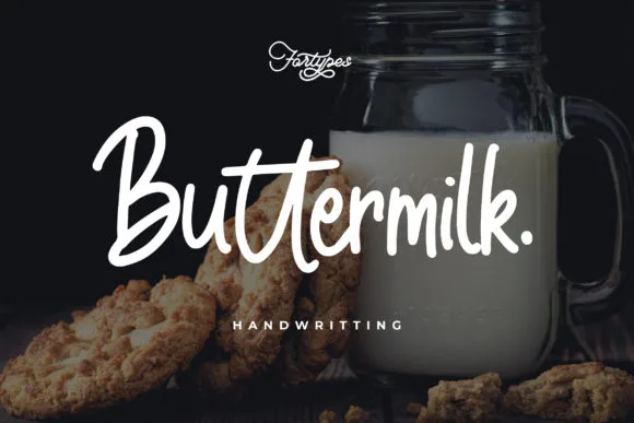 Buttermilk Font Buttermilk Font Poster 1