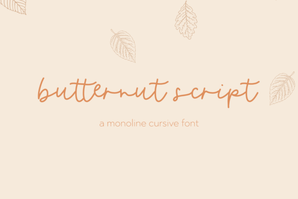 Butternut Font Poster 1