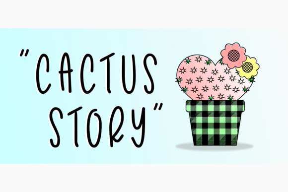Cactus Story Font Poster 1
