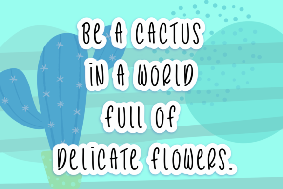 Cactus Story Font Poster 5