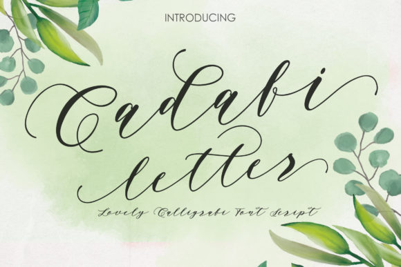 Cadafi Letter Font Poster 1