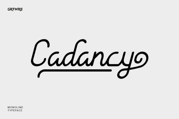 Cadancy Font Poster 1