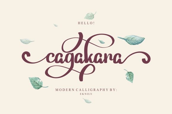 Cagakara Font Poster 1