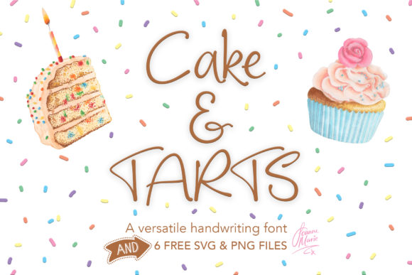 Cake and Tarts Font Poster 1