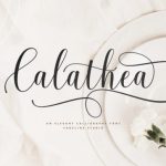 Calathea Font Poster 1