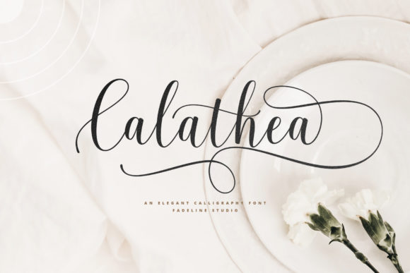 Calathea Font Poster 1