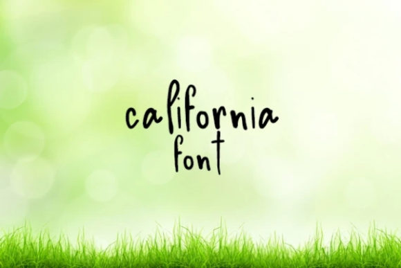 California Font Poster 1