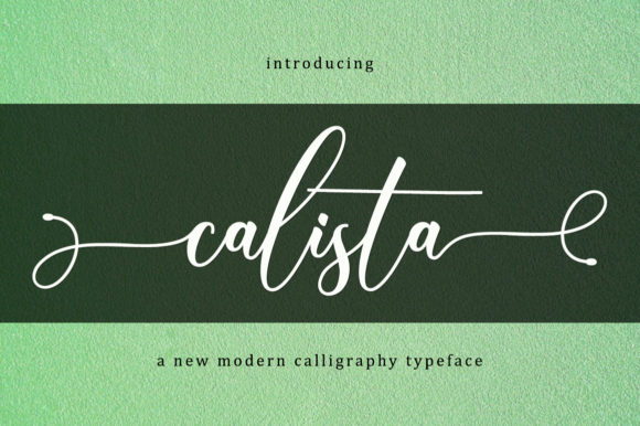 Calista Font Poster 1