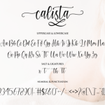 Calista Font Poster 9