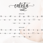 Calista Font Poster 10