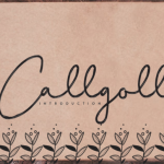 Callgoll Font Poster 1