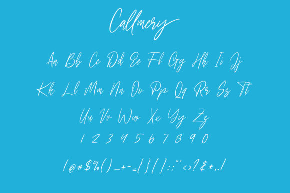 Callmery Font Poster 9