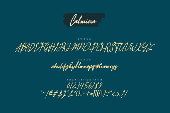 Calmina Font Poster 11