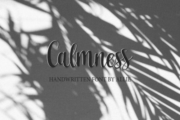 Calmness Font Poster 1