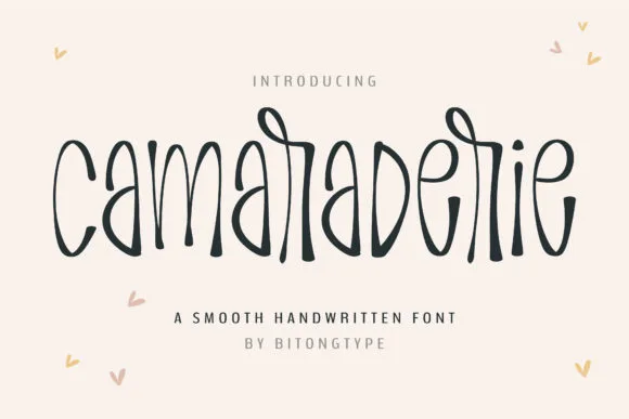 Camaraderie Font Camaraderie Font Poster 1
