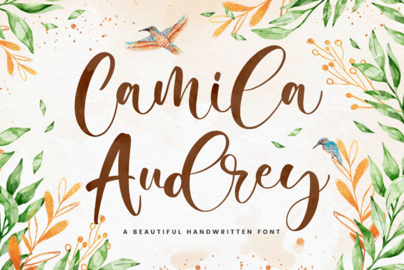 Camila Audrey Font Poster 1