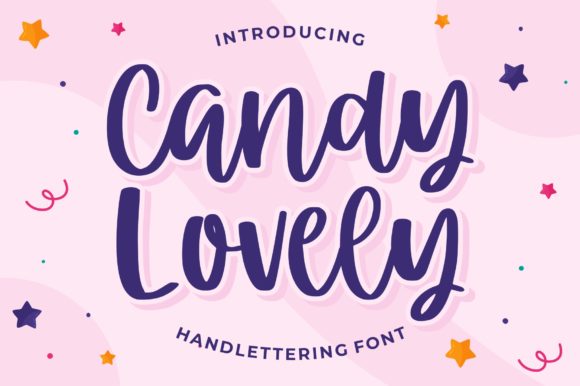 Candy Lovely Font Poster 1