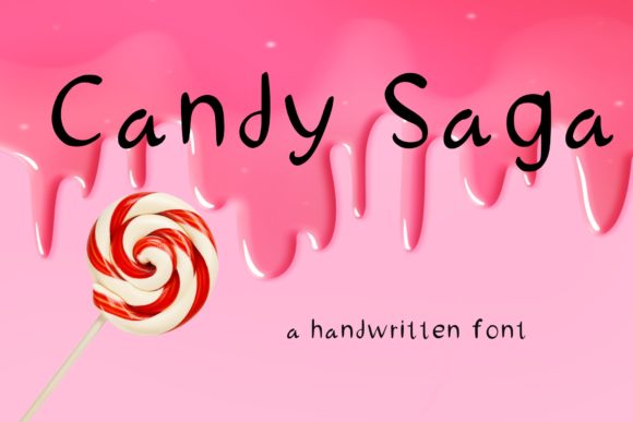 Candy Saga Font Poster 1
