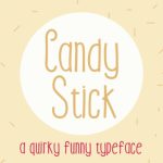 Candy Stick Font Poster 1