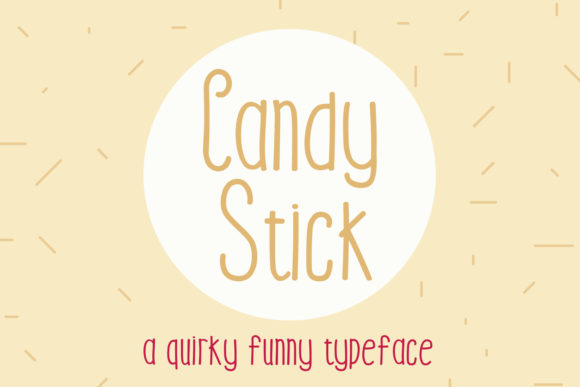 Candy Stick Font Poster 1