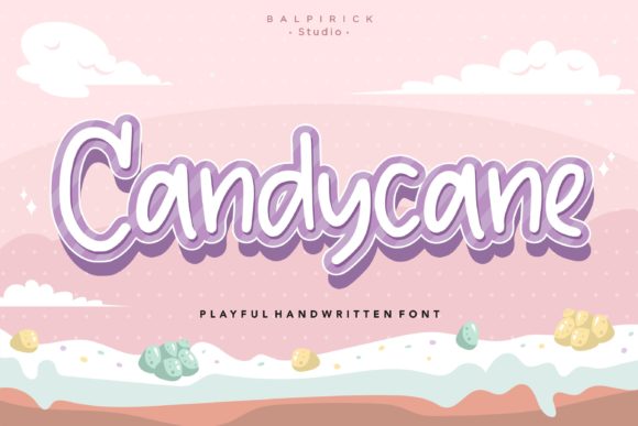 Candycane Font Poster 1