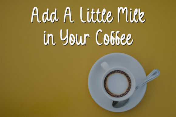 Cappuccino Latte Font Poster 2