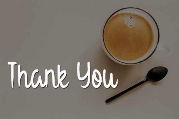 Cappuccino Latte Font Poster 5