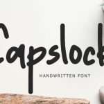 Capslock Font Poster 1