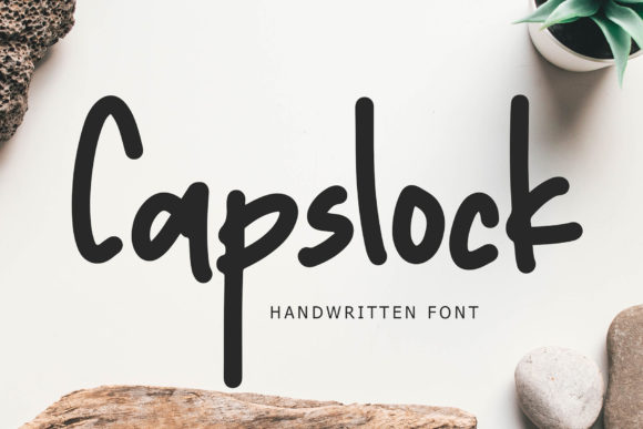 Capslock Font Poster 1