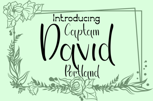 Captain David Portland Font Poster 1