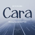 Cara Font Poster 1