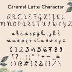 Caramel Latte Font Poster 5