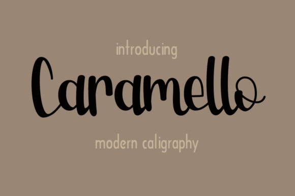 Caramello Font Poster 1