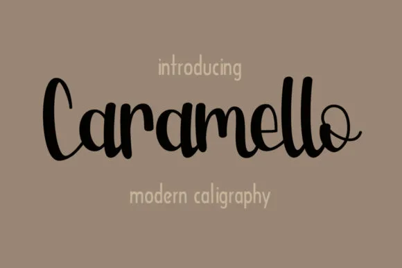 Caramello Font Poster 1