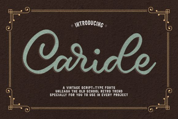 Caride Font Poster 1