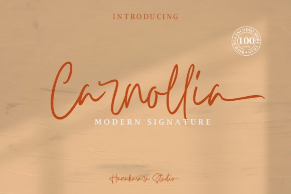 Carnollia Font Poster 1