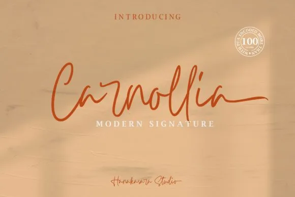 Carnollia Font Carnollia Font Poster 1